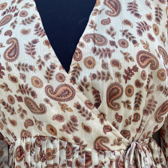 NWT ANTHROPOLOGIE LET ME BE WRAP / PLEATED DRESS FALL COLOR - Picture 11 of 17